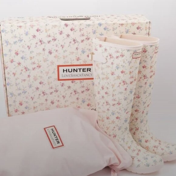 Hunter Shoes - Hunter x LoveShackFancy Original Tall Rain Boot Size 7